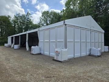 Alutent opslagtent kadertent 8, 10 en 12 breed (KOOP) beschikbaar voor biedingen