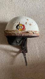 Oude vintage motorhelm helm race caferacer speedway