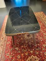 Retro glazen tafel. Verstelbare  en mogelijk te vergroten, Ophalen