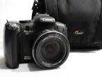 Canon PowerShot SX1 IS, SD-kaart, LowePro tas, 20x zoom, Audio, Tv en Foto, Full HD, Canon, 20x of meer, Ophalen of Verzenden