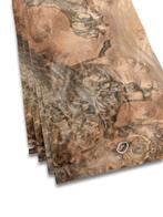 Placage en ronce de noyer | 4 feuilles | 47x23 cm, Envoi, Neuf