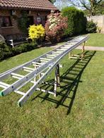 Aluminium  2 delige schuifladder  2 x 16 treden, Doe-het-zelf en Bouw, Ophalen, Gebruikt
