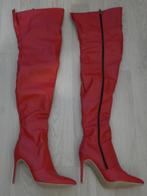 Laarzen Lederlook Rood Maat 41, Kleding | Dames, Schoenen, Hoge laarzen, Nieuw, Ophalen of Verzenden, Rood
