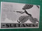 Sultanes cigarettes - publicité papier - 1928, Collections, Marques & Objets publicitaires, Autres types, Utilisé, Enlèvement ou Envoi