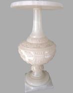 Prachtige vintage lampenvoet. Albast, handgedecoreerd, Huis en Inrichting, Ophalen, Overige materialen, Gebruikt, Albast Albâtre