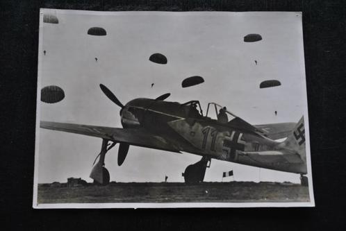 Photo originale AVION de CHASSE ALLEMAND Folke-Wulf Fw-190, Collections, Objets militaires | Général, Armée de l'air, Enlèvement ou Envoi