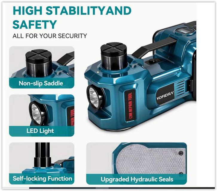 5-tons elektrische autokrik | 12V hydraulische krik met opb, Autos : Divers, Prises, Neuf, Cric de garage, Hydraulique, Enlèvement ou Envoi