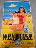 Originele affiche Wenduine De Haan jaren 1940, Comme neuf, Enlèvement ou Envoi
