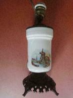 ancienne lampe de chevet déco paysagée moulin, Enlèvement ou Envoi