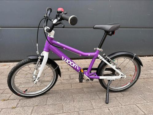 Woom 3 paars, 16 inch (full option), Fietsen en Brommers, Fietsen | Kinderfietsjes, Zo goed als nieuw, Ophalen