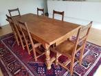 Antieke eiken tafel met stoelen, Antiek en Kunst, Ophalen