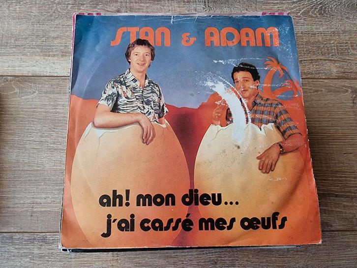 7" Stan & Adam - Ah! mon dieu, Cd's en Dvd's, Vinyl Singles, Gebruikt, Single, Pop, 7 inch, Ophalen of Verzenden