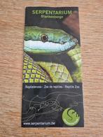 oude folder Serpentarium Blankenberge, Boeken, Catalogussen en Folders, Ophalen of Verzenden, Zo goed als nieuw, Folder