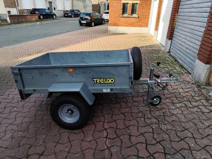 Remorque Trelgo basculante., Autos : Divers, Remorques, Comme neuf, Enlèvement