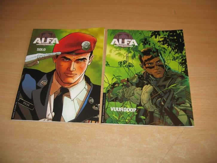 Alfa eerste wapenfeiten : Deel 1 + 2., Boeken, Stripverhalen, Zo goed als nieuw, Meerdere stripboeken, Ophalen of Verzenden