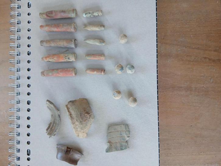 WW1 Lotje Belgische/Duitse Bodemvondsten 1914, Collections, Objets militaires | Général, Enlèvement ou Envoi