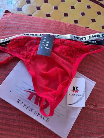 Superbe String Rouge pour Homme Très Sexy Taille M, Enlèvement ou Envoi, Rouge