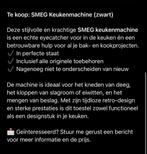 Smeg keukenmachien, Ophalen