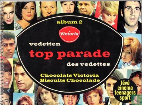 Victoria vedettenparade nr 2 volledig leeg album jaren 60, Hobby en Vrije tijd, Stickers en Plaatjes, Zo goed als nieuw, Sticker