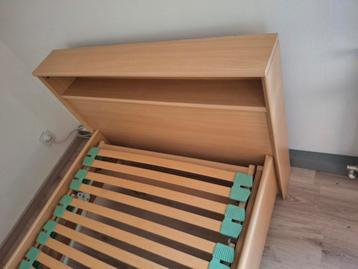 Bed (-den), beuk, 1-persoon met Lattoflex beschikbaar voor biedingen