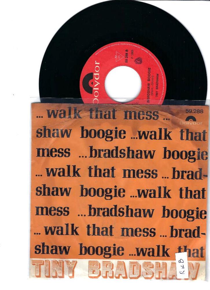 Tiny Bradshaw – Walk That Mess / Bradshaw Boogie, Cd's en Dvd's, Vinyl Singles, Gebruikt, Single, R&B en Soul, 7 inch, Ophalen of Verzenden