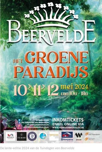 Billets les Journées des jardins de Beervelde 10 11 12 mai