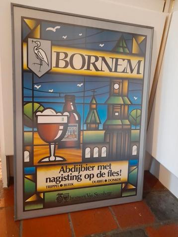 Grande affiche encadrée Bière de l'Abbaye de Bornem, Enlèvement ou Envoi, Comme neuf
