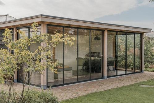 Maatwerk- Douglas houten bijgebouwen., Tuin en Terras, Overige Tuin en Terras, Nieuw, Verzenden
