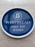 Antiek WHITBREAD-dienblad in zwaar email, Verzamelen, Biermerken, Ophalen of Verzenden