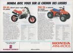 Brochure voor Honda minibike Monkey ZB50 QR50 TRX70 bromfiet, Boeken, Motoren, Verzenden, Gelezen