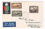 Expo 1935: Brief naar Kopenhagen met speciale stempel oa PA6, Luchtvaart, Met envelop, Ophalen of Verzenden, Luchtpostzegel