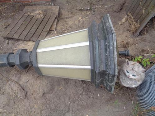 Antieke metalen straatlantaarn Hoogte 3 m 50, Antiek en Kunst, Antiek | Verlichting, Ophalen