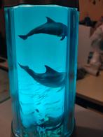 Lampe faune sous marine bleue dauphins mouvement rotatif, Maison & Meubles, Enlèvement ou Envoi