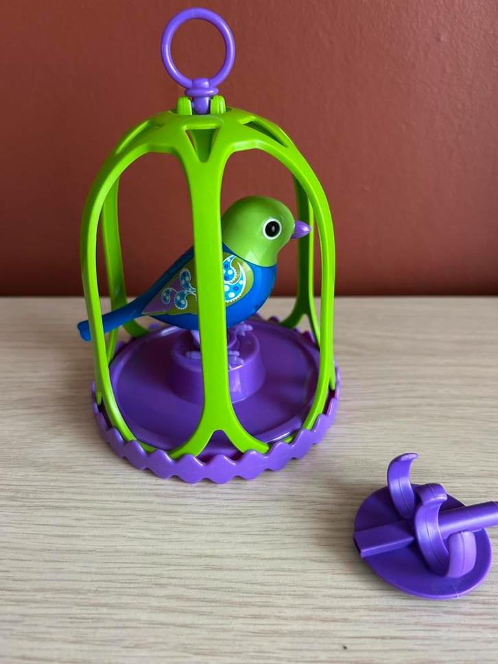 Digibirds vogel blauw-groen, Kinderen en Baby's, Speelgoed | Actiefiguren, Zo goed als nieuw, Ophalen of Verzenden