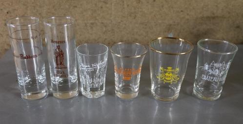 Lot 24 verschillende druppelglaasjes, Verzamelen, Glas en Drinkglazen, Zo goed als nieuw, Ophalen