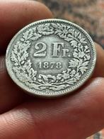 2 Fr Zwitserland 1878 ( zilver ), Ophalen, Overige landen, Losse munt, Zilver
