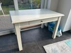 Table blanche en pin, Ophalen, Gebruikt, 100 tot 150 cm, 75 cm of meer