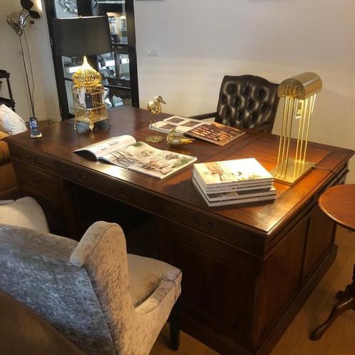 Eichholtz partnerdesk BUREAU BURO bibliotheek kast flamant, Huis en Inrichting, Bureaus, Zo goed als nieuw, Bureau, Ophalen