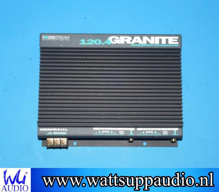 4 canaux Soundstream Granite 120.4, fabriqué aux États-Unis, Autos : Divers, Haut-parleurs voiture, Utilisé, Enlèvement ou Envoi