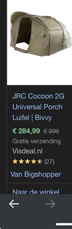Jrc karper tent TEKOOP, Watersport en Boten, Ophalen, Zo goed als nieuw, Complete set