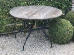 Tuintafel met verleden, Tuin en Terras, Tuintafels, Ophalen, Gebruikt, Rond, Teakhout