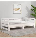 VidaXL canapé-lit lit coulissant simple ou double 90/180x200, Huis en Inrichting, Slaapkamer | Bedden, Verstelbaar, Wit, Nieuw