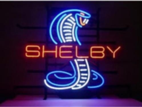 Shelby neon & veel andere USA mancave garage decoratie neons, Collections, Marques & Objets publicitaires, Neuf, Table lumineuse ou lampe (néon)