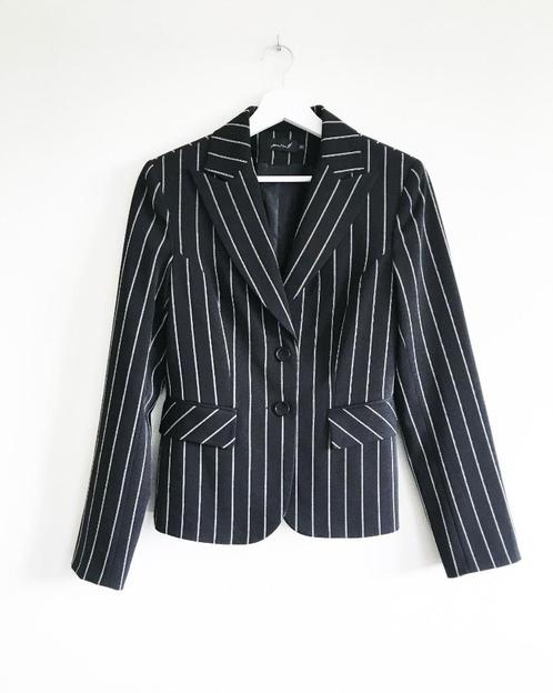 Miss FF - super chique - geklede blazer - vest - 36, Kleding | Dames, Jassen | Zomer, Zo goed als nieuw, Maat 36 (S), Zwart, Verzenden