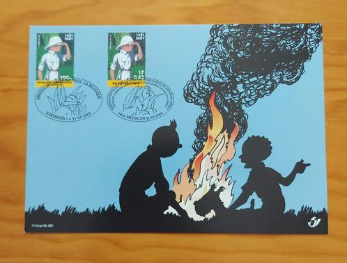 Belgium 2001 - HK 3048 Kuifje in Afrika/Tintin au Congo, Timbres & Monnaies, Timbres | Europe | Belgique, Affranchi, Envoi