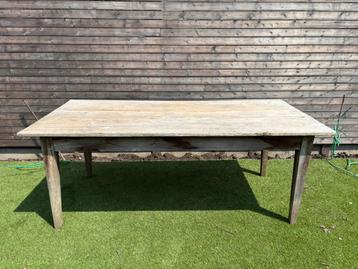 Eiken tuintafel, 200 x 90 cm beschikbaar voor biedingen