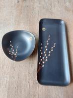 Vintage/jr50/60 schaaltjes/flora plateel keramisch /lente, Ophalen of Verzenden