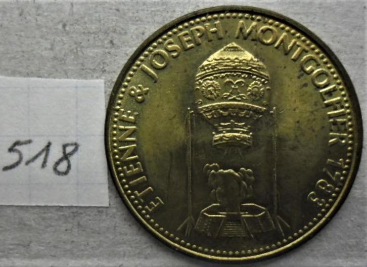 Shell 26 mm koperen heteluchtballonmunt, ook verkrijgbaar in, Postzegels en Munten, Penningen en Medailles, Overige materialen