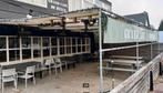 Terras overkapping zeildoek en stijgerbuizen, Tuin en Terras, Overkappingen, Ophalen, Gebruikt, Overige typen