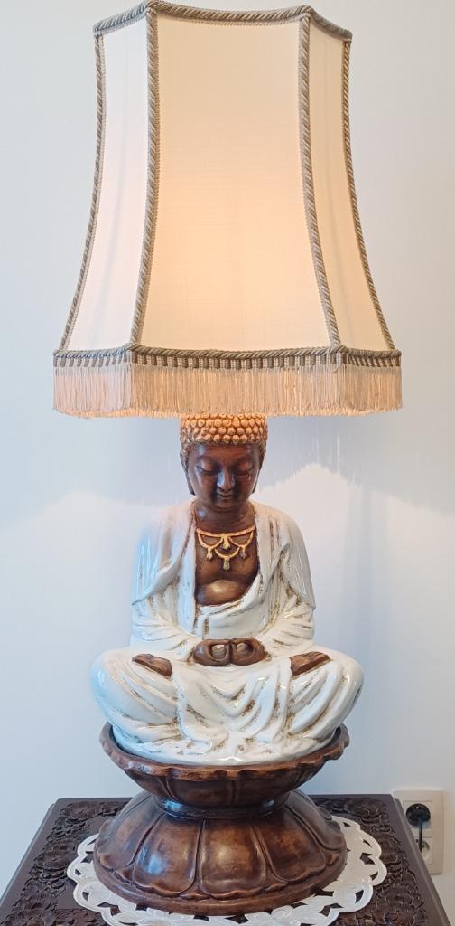 Unieke Boeddha Tafellamp – Decoratief & Spiritueel, Antiquités & Art, Curiosités & Brocante, Enlèvement